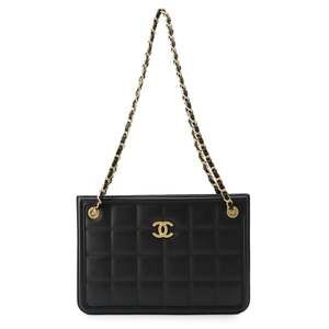 Chanel Chain Shoulder Bag Small Handbag Lambskin AS5250 CHANEL Black Women's